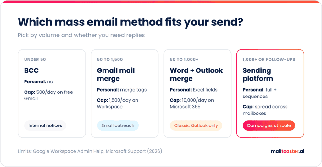 mass email method picker